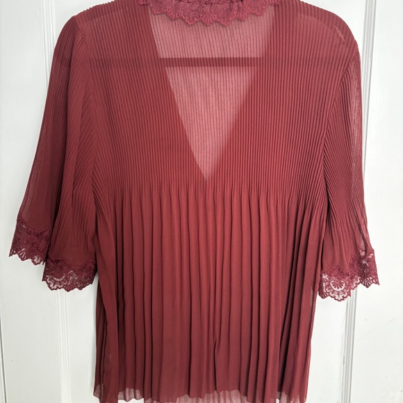 Wilfred Matthieu blouse burgundy - Picture 2 of 3